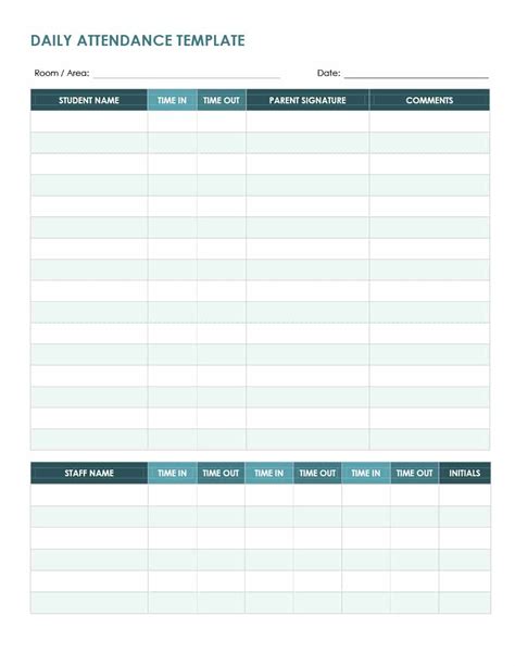 Absence Tracking Spreadsheet For 40 Free Attendance Tracker Templates