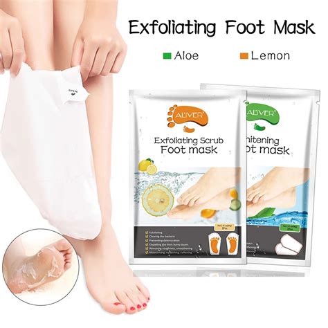 Buy 1 Pair Promoting Sleep Lemon Foot Mask Exfoliating Aloe Foot Mask