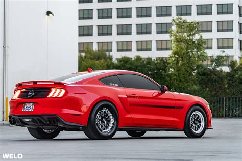 Red Ford Mustang California Special Gt Cs Weld Wheels