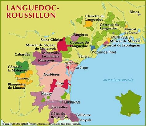 Map Of Languedoc Roussillon Some Of The Best Values In French Wine Are