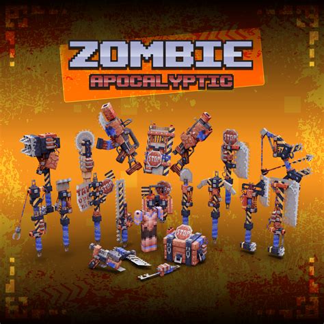 Zombie Apocalyptic Weapon Set Spigotunlocked