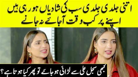 Saboor Aly Talks About Her Marriage And Fight With Sister Sajal Aly