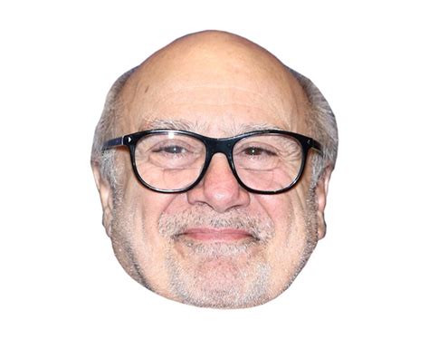 Danny Devito Vip Celebrity Cardboard Cutout Face Mask