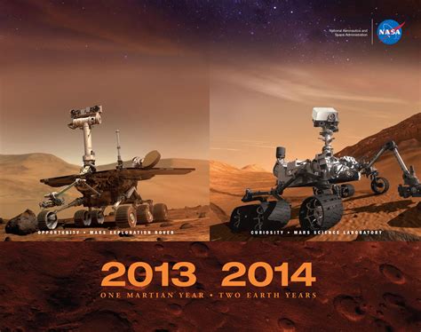 2013 2014 Mars Calendar Nasa Mars Exploration