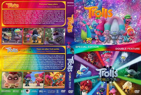 Trolls Double Feature R1 Custom Dvd Cover Dvdcovercom
