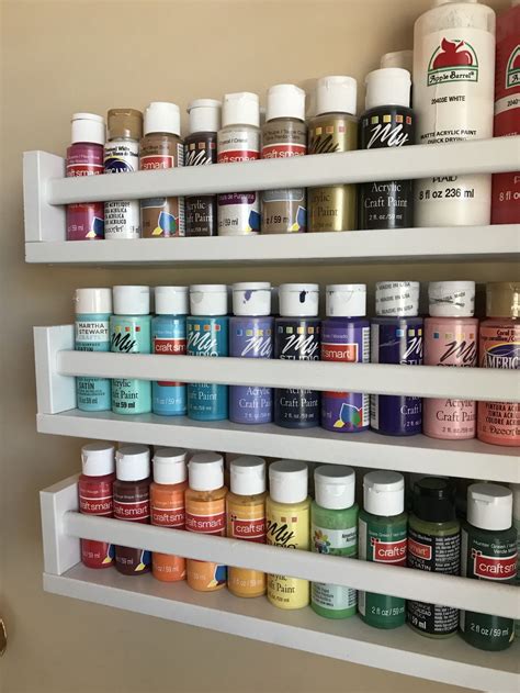 Acrylic Paint Storage Rack Diy