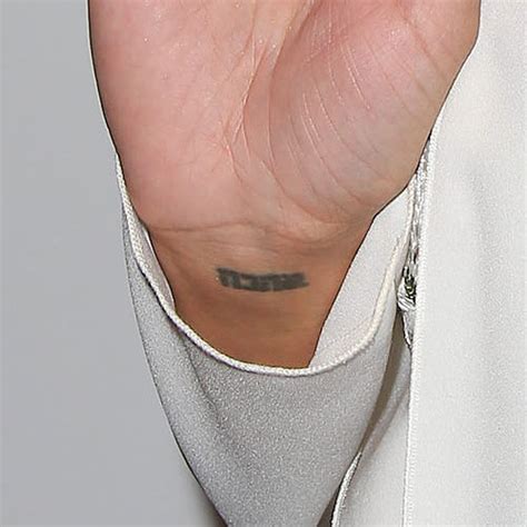 Naya Rivera Hebrew Wrist Tattoo Steal Her Style