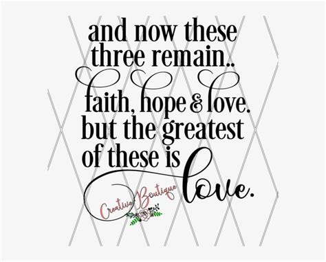 And Now These Three Remain Faith Hope Love Line Art Png Image