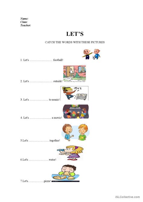 Let S Exercises English Esl Worksheets Pdf And Doc