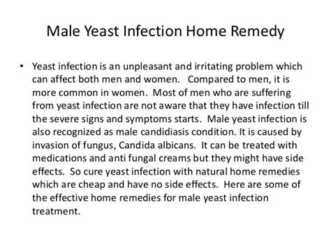 Things You Wont Like About Cure A Penile Yeast Infection And Things