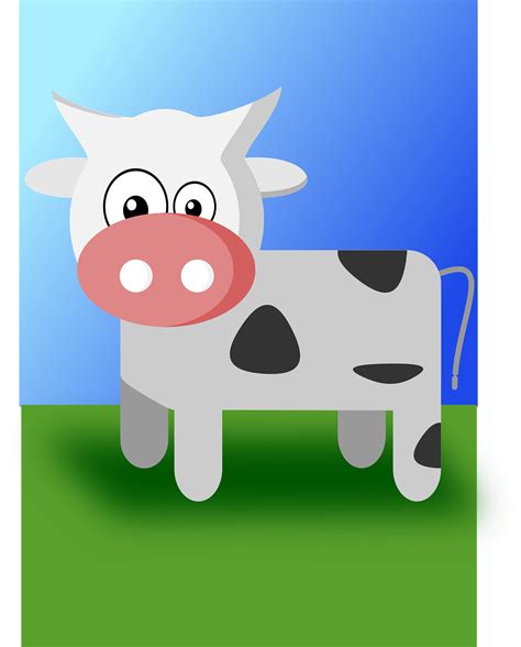 สัตว์ การ์ตูน วัว · กราฟิกแบบเวกเตอร์ฟรีบน Pixabay