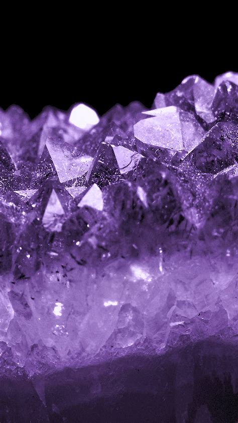Crystals Crystal Purple Hd Phone Wallpaper Peakpx