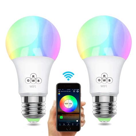 E27 Wifi Smart Bulb Rgb Rgbw Dimmable Led Bulb Light Bulb Works With