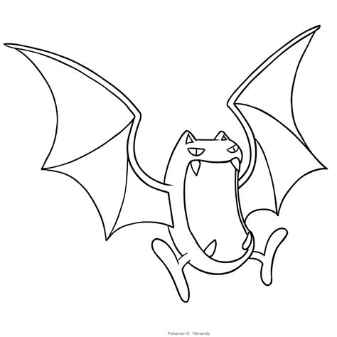Golbat Pokemon Coloring Pages Coloring Pages