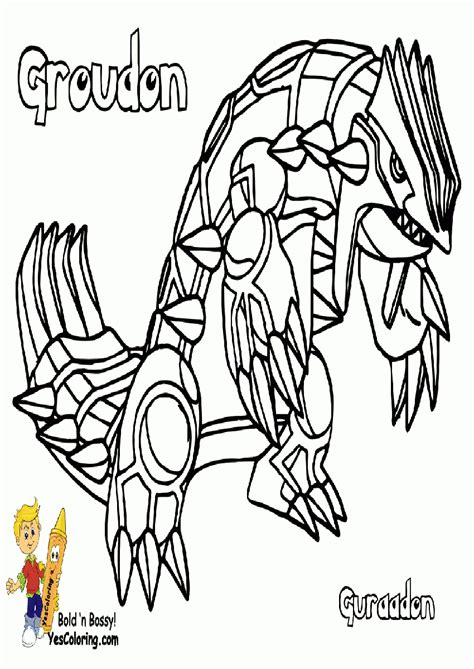Groudon Pokemon Coloring Pages Coloring Home