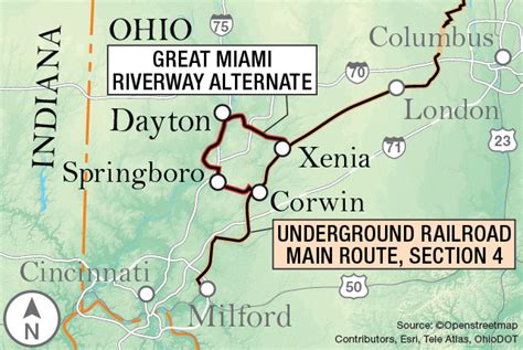 Underground Railroad Bicycle Route Great Miami Riverway Alternate