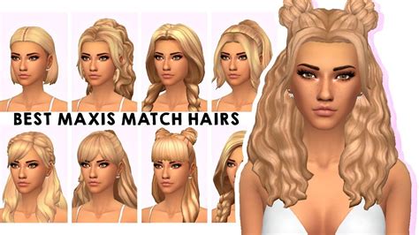 My Maxis Match Hair Collection Sims 4 Custom Content Showcase And Links