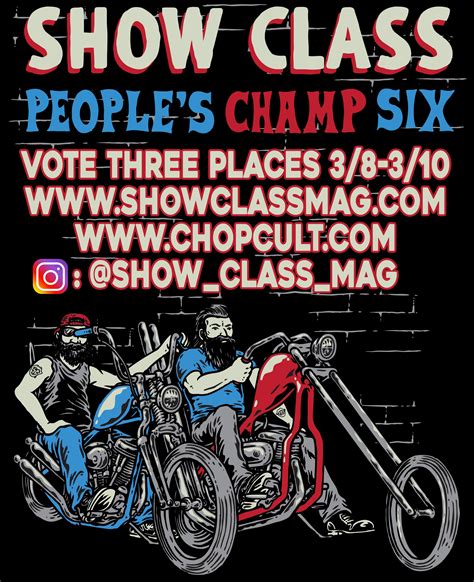 The Polls Are Officially Open Please Cast Your Vote For Round One Of The Show Class Magazine