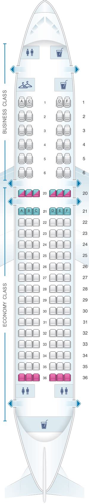 A320 Airbus 100 200 Seating Chart A Visual Reference Of Charts Chart