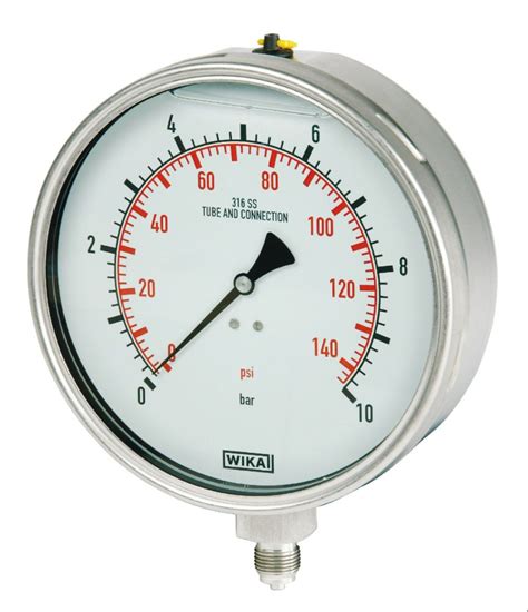 2 Inch 50 Mm Baumer Make Complete Ss Pressure Gauge Upto1600 Kg Per