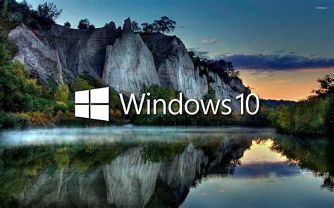 Windows 10 On The Lake Reflection 2 Wallpaper Computer Wallpapers