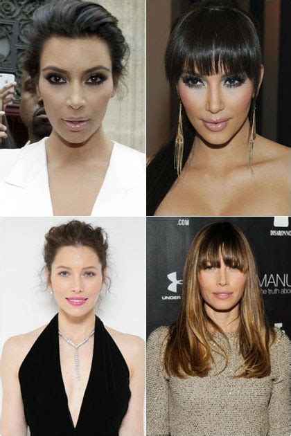 Foto Perubahan Wajah Beyonce Hingga Kim Kardashian Ketika Berponi