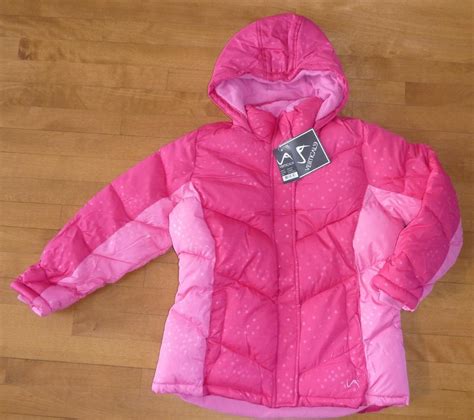 Girls Vertical Puffer Jacket Winter Coat Size Plus 105 125 Xl 145 16
