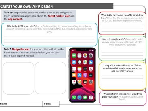 Cover Worksheets For Design And Technology Ks3 And Ks4 Teaching Resources