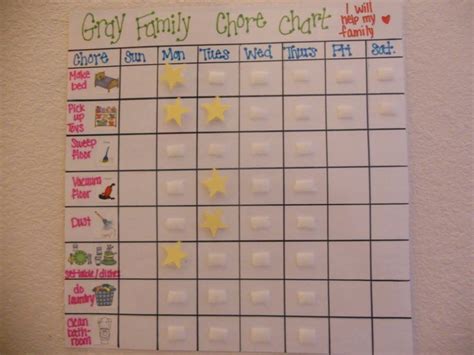 Preschool Chore Chart Template Chore Chart Ideas Chore Charts