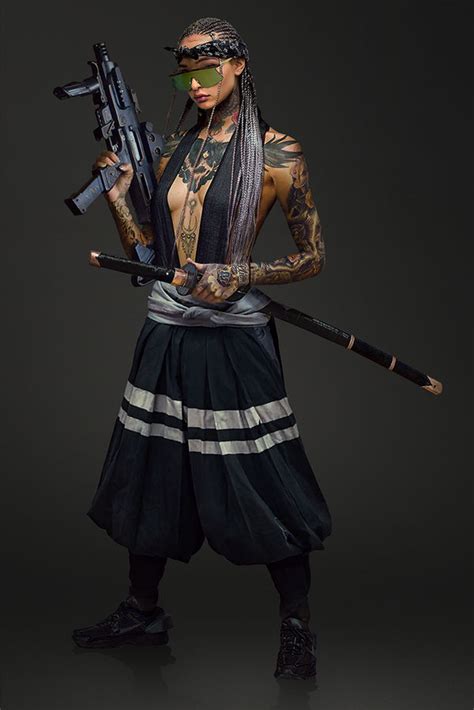 Street Samurai Girl Photobashing By Stman On Deviantart