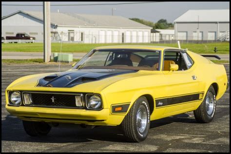 1973 Ford Mustang Mach 1 49200 Miles Yellow 351 C Automatic Classic