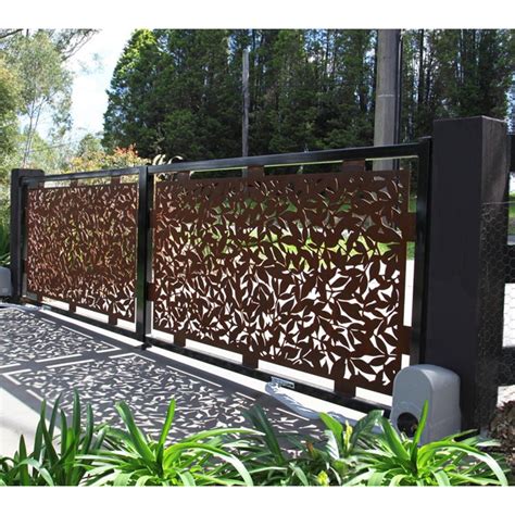 Corten Steel Artwork Gate Fencing Panels Decorative Garden Fences