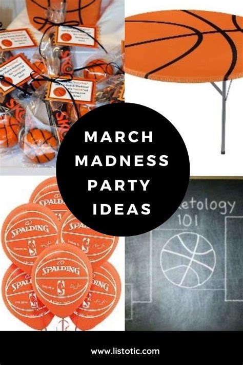 March Madness Party Decoration Ideas For Game Day ⋆ Listotic March