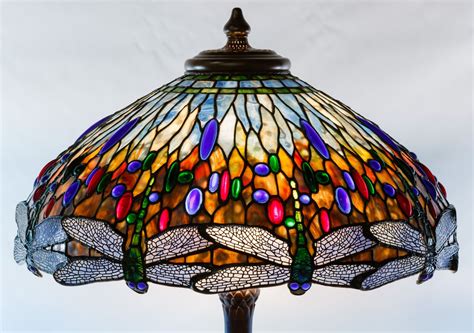 Stained Glass Lamp With Dragonflies Michael Gabel Blog