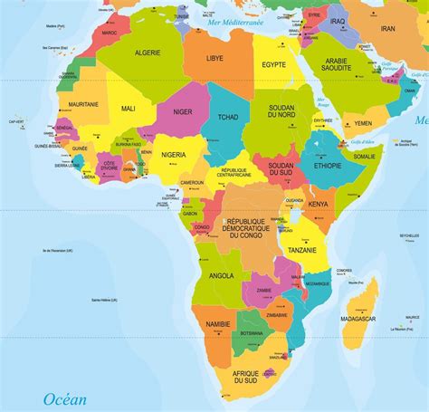 Carte Des Capitales En Afrique Carte Afrique Carte Des Continents