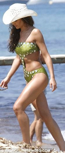 Cheryl Cole Sparkles By The Seaside In Her £375 Mirrored Swimsuit