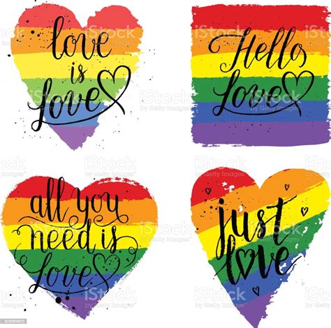 Lgbt Gay And Lesbian Pride Greeting Cards Posters With Spectrum Hand