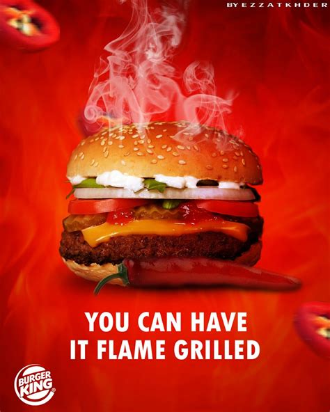 Burger King Advertisement Food Advertising Food Poster Design Burger