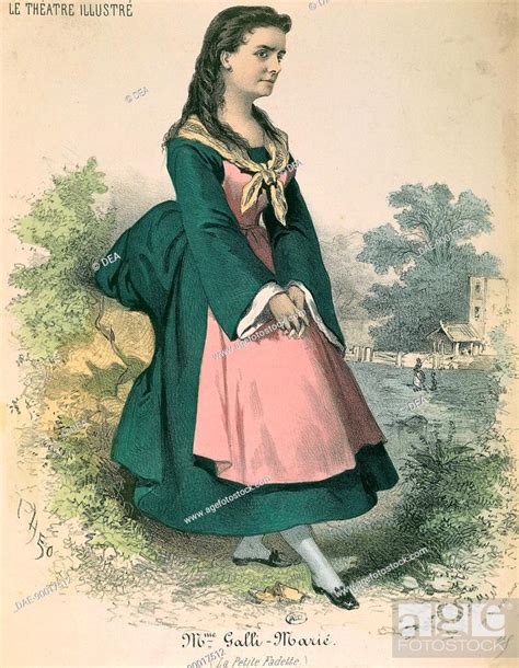 The Actress Madame Galli Marie In The Title Role Of The Little Fadette