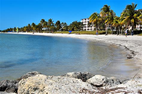 white sand along smathers beach in key west florida encircle photos