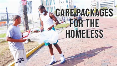 Giving Care Packages To The Homeless Youtube