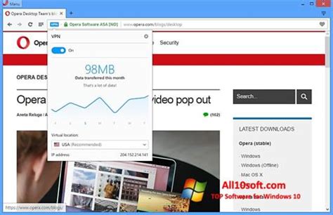Download now download the offline package: Download Opera for Windows 10 (32/64 bit) in English