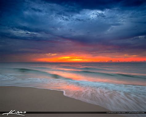 South Florida Sunrise At Beach