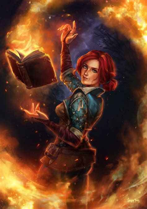 The Witcher 10 Awesome Pieces Of Triss Fan Art