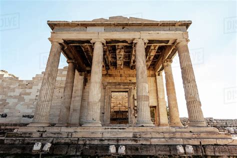 The Erechtheion An Ancient Greek Temple On The North Side Of The