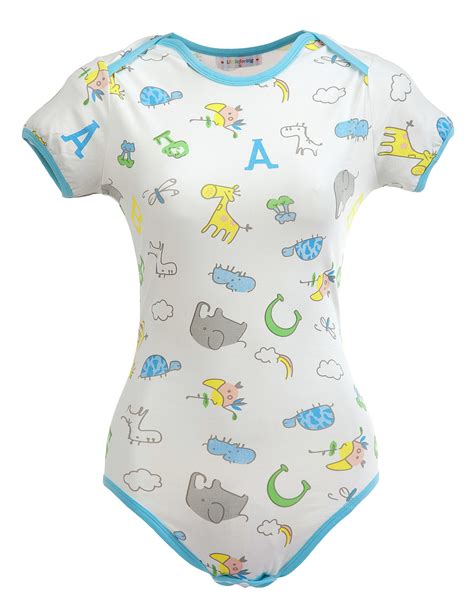 Littleforbig Adult Baby And Diaper Lover Abdl Button Crotch Romper