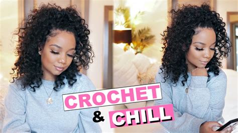 PROTECTIVE STYLE FOR NATURAL HAIR QUICK CROCHET W TRENDY TRESSES GODDESS CURL YouTube