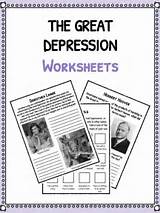 Pictures of Depression Worksheets