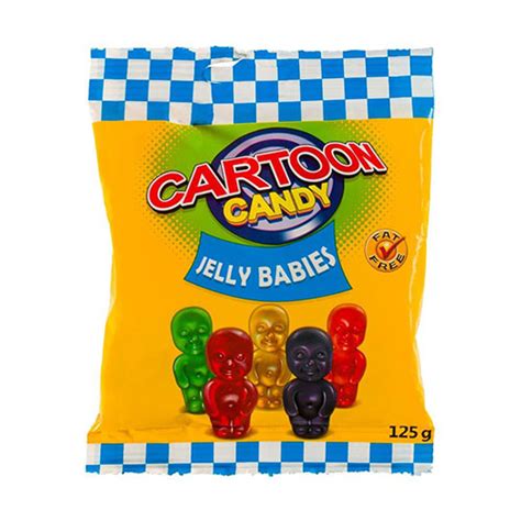 Jelly Babies 125g X 24 Cartoon Candy
