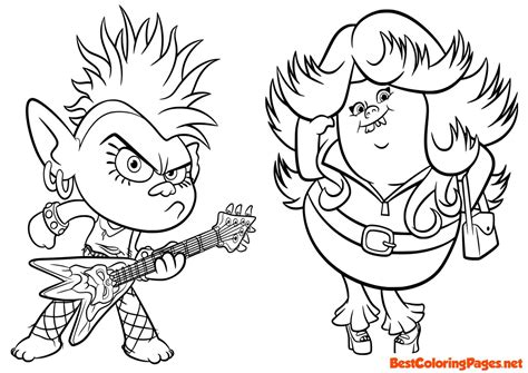 Trolls Coloring Pages - Bestcoloringpages.net